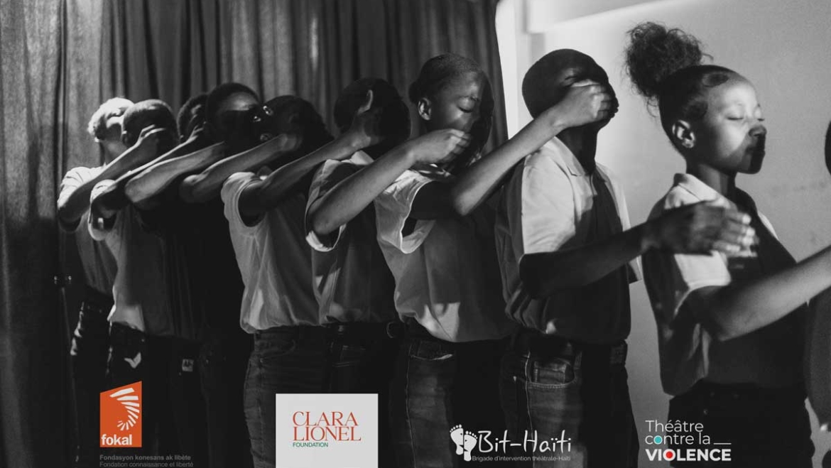 La BIT Haïti fait de la scène un abri pour les enfants déplacés